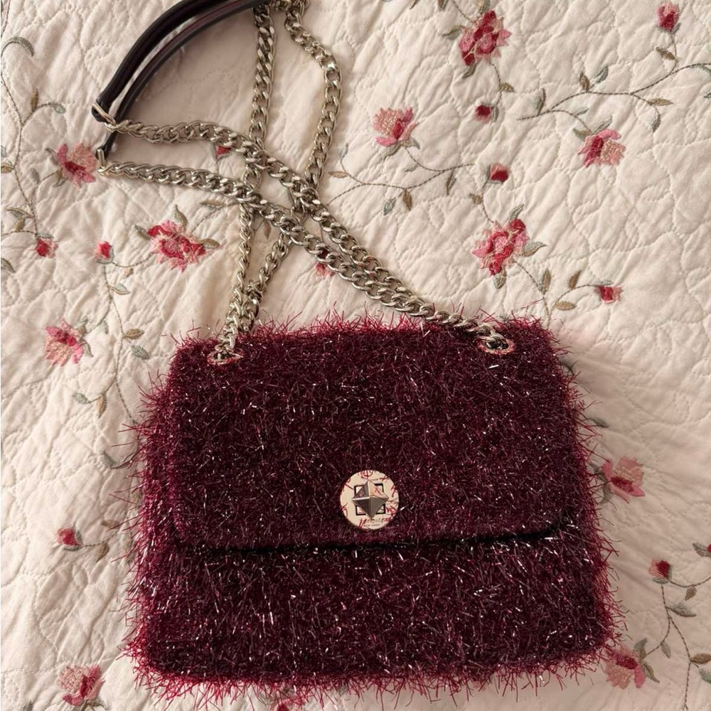Kate Spade Sparkling Burgundy Shoulder Bag